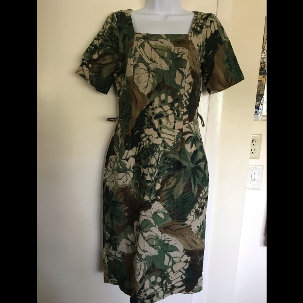 Carrie Hutton,size 2,100% linen midi women’s dress